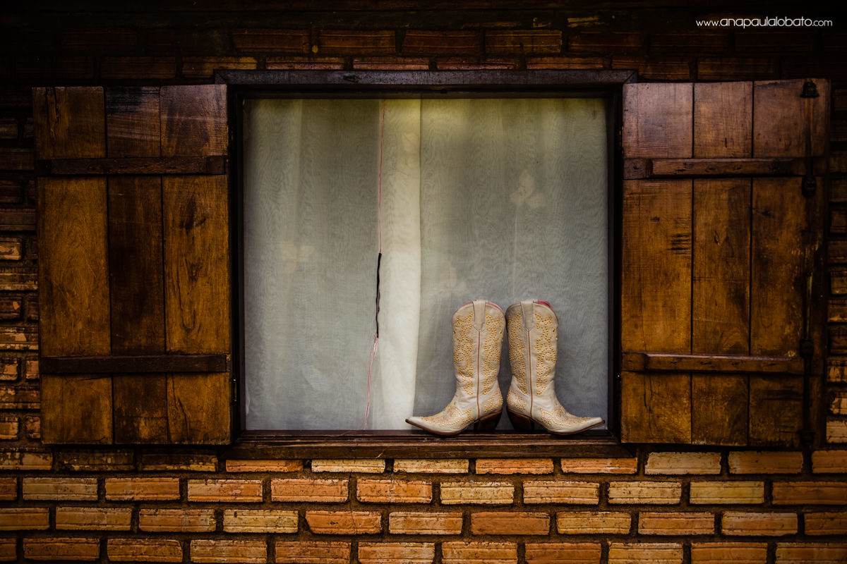 country wedding bride boots