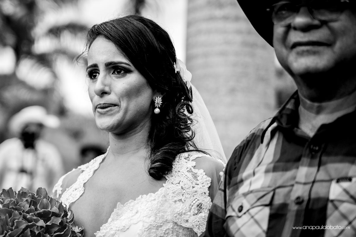 emotional bride crying