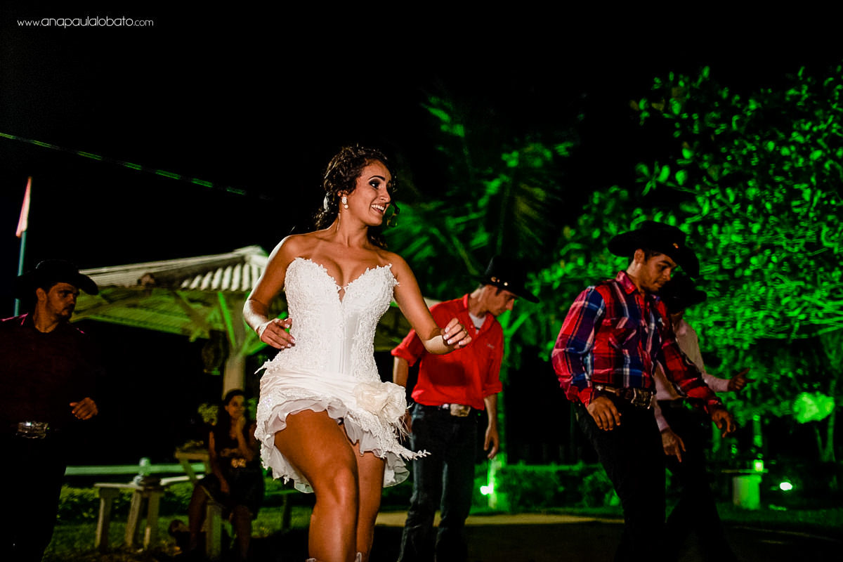 bride dancing country music