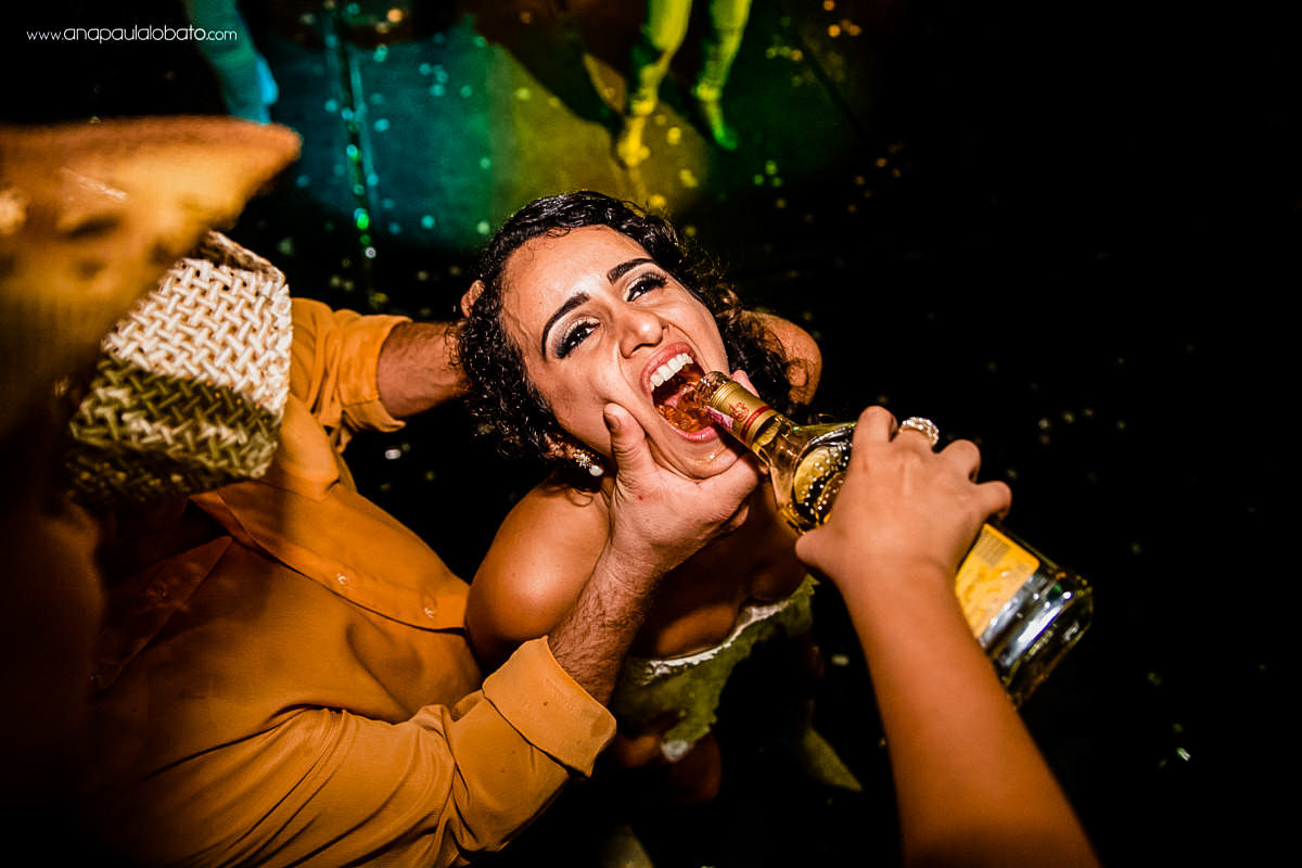 bride getting wasted