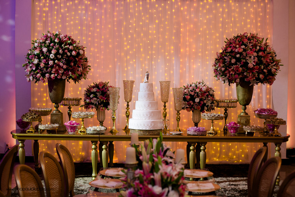 decoração casamento bolo