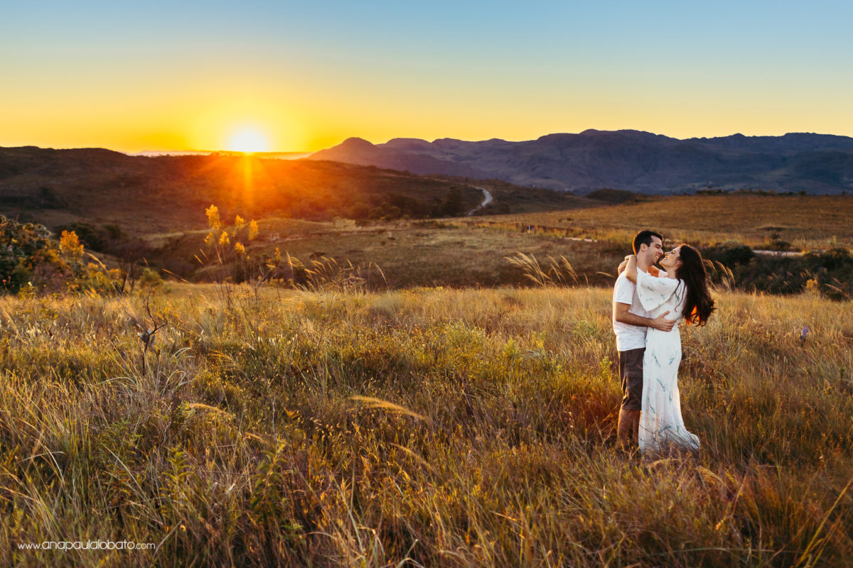 casal no por do sol