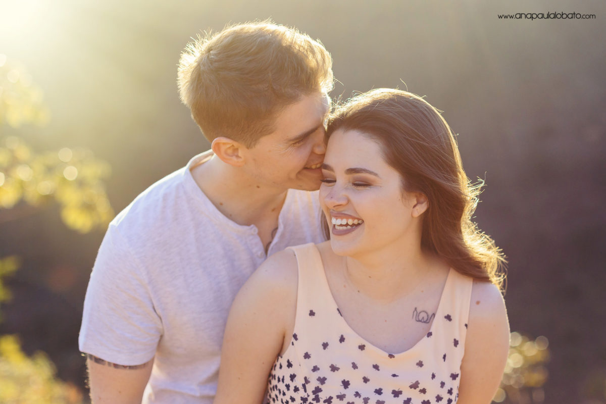 romantic engagement session