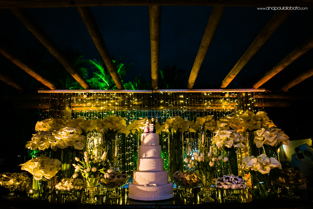 decoração casamento mesa do bolo