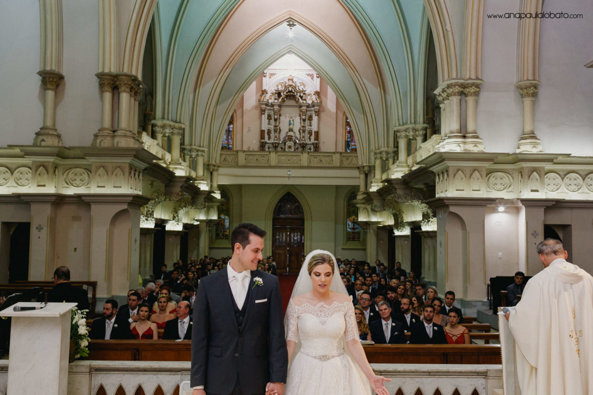 gorgeous classical wedding in church