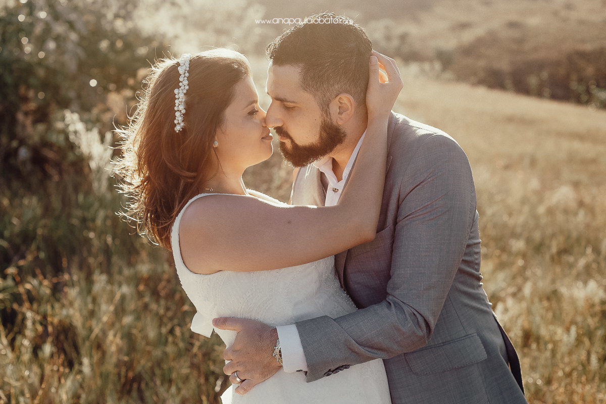 ensaio de casamento romântico