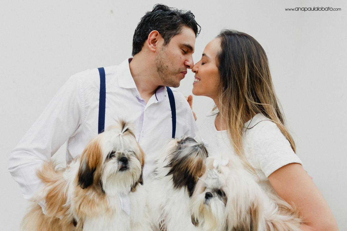 Cute portrait shooting with dogs