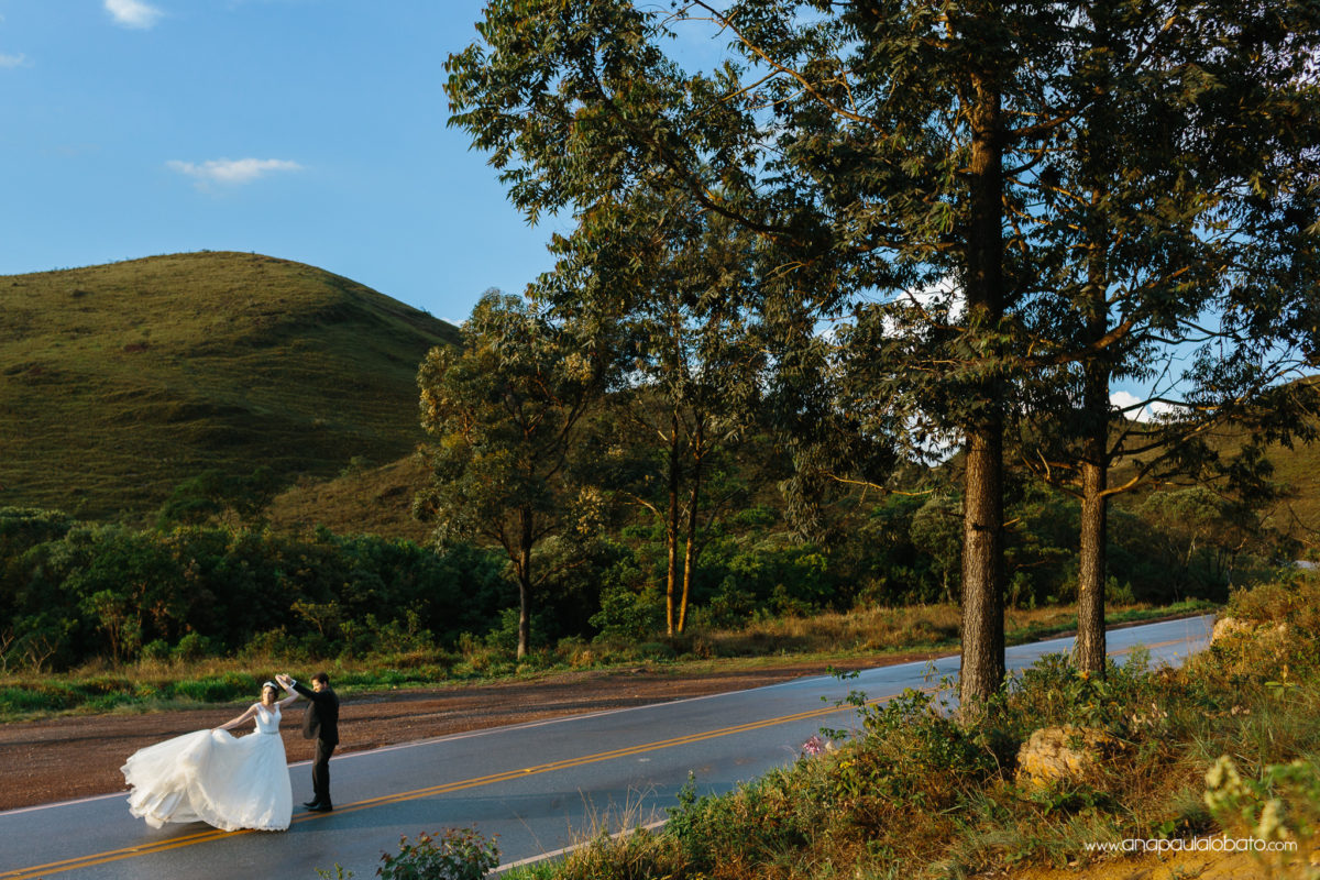 after wedding shooting in the mountains