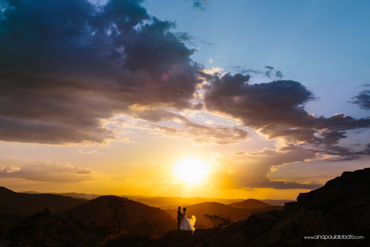 after wedding shooting in the mountains