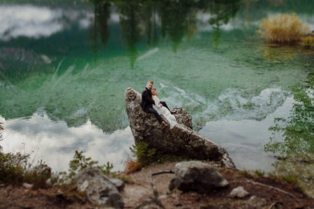 eibsee casamento lago europa