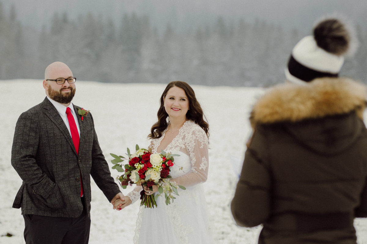 fotos de casamento na neve